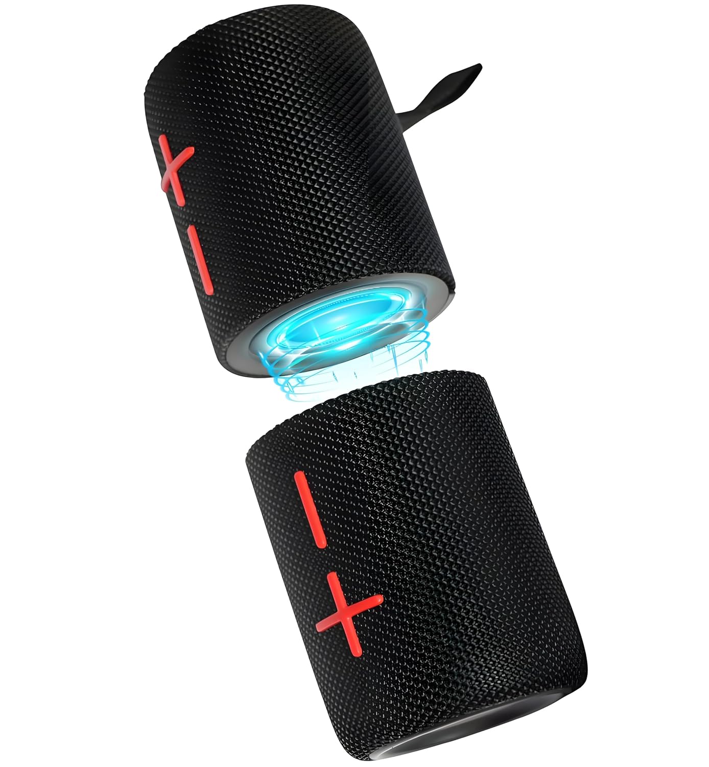 2 in 1 Magnetic Dual Splittable Bluetooth Speaker IPX6 Waterproof Split Portable Wireless Speaker with 20W Loud Stereo