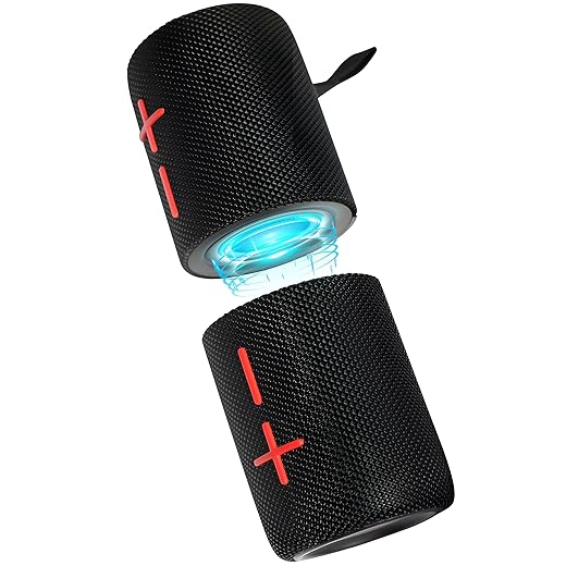 2 in 1 Magnetic Dual Splittable Bluetooth Speaker, IPX6 Waterproof Split Portable Wireless Speaker with 20W Loud Stereo Sound, Bluetooth V5.3, 24H Playtime, Multiple pairing for Home,Outdoor or Travel