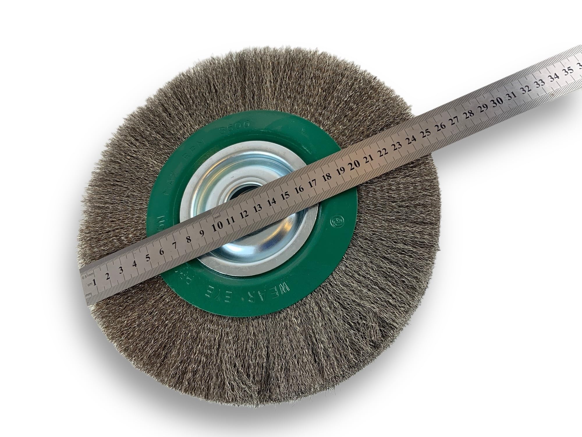 Kibros Brosse circulaire touret inox souple Ø 250 mm 3 rangs