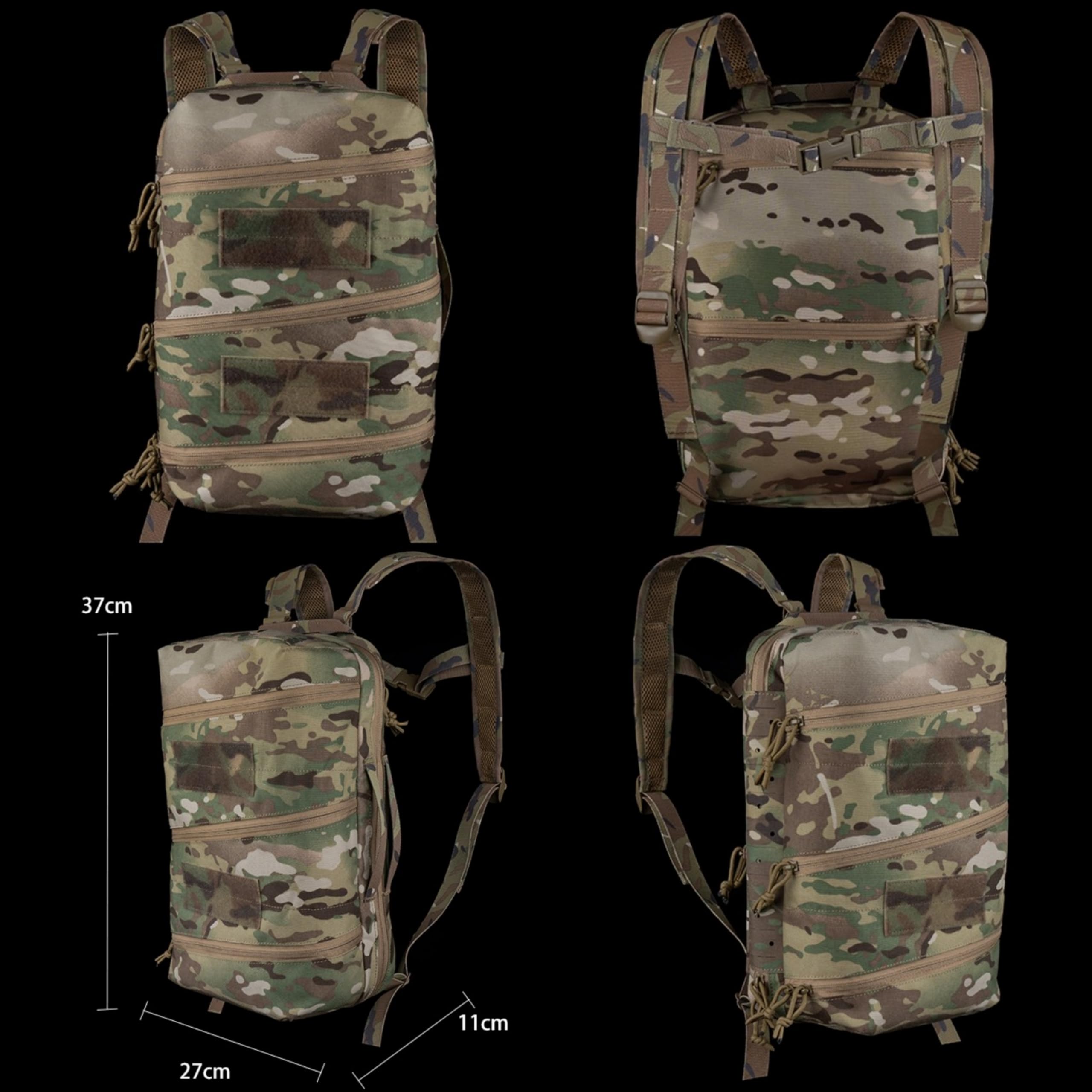 Taktische D.elta Tasche SS Stil Kompakter medizinischer Pendlerrucksack Outdoor Jagd Erste-Hilfe-Tasche Tragbare 1FAK G.P Tasche (Grey)