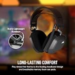 Corsair HS80 MAX Wireless Multiplatform Gaming Headset with Bluetooth – Dolby Atmos – Broadcast Quality Microphone – iCUE Compatible – PC, Mac, PS5, PS4, Mobile – Steel Gray