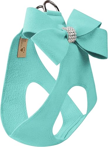 Miniatura 9 de Susan Lanci Designs Premium Ultrasuede Nouveau - Arnés para perros y mascotas, color negro, SM