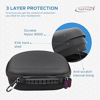 ケース ブラック Amazon.com: Digicharge Carry Case for Sony WH-CH520 / WH