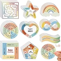 Vista 11 de Libima 72 Piezas de Calcomanías Sensoriales para la Ansiedad, Calcomanías Texturizadas, Calcomanías para Jugar, Calcomanías de Atención Plena