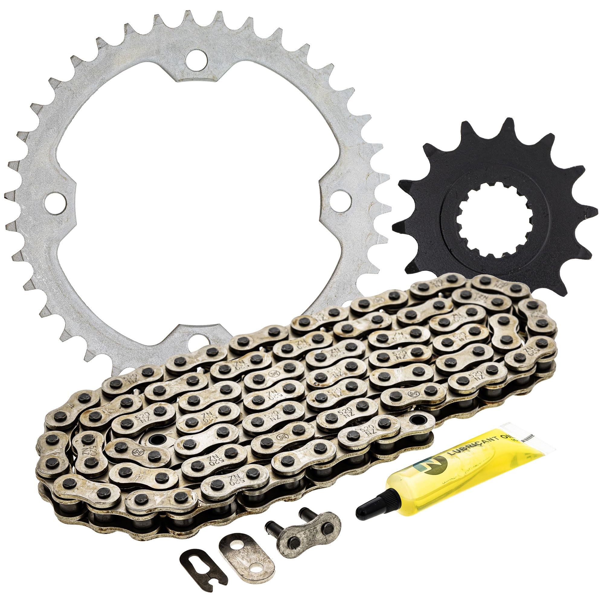 NICHE Drive Sprocket Chain Combo for Yamaha Raptor 700 YFZ450R Front 14 Rear 38 Tooth 520NZ Standard 98 Links