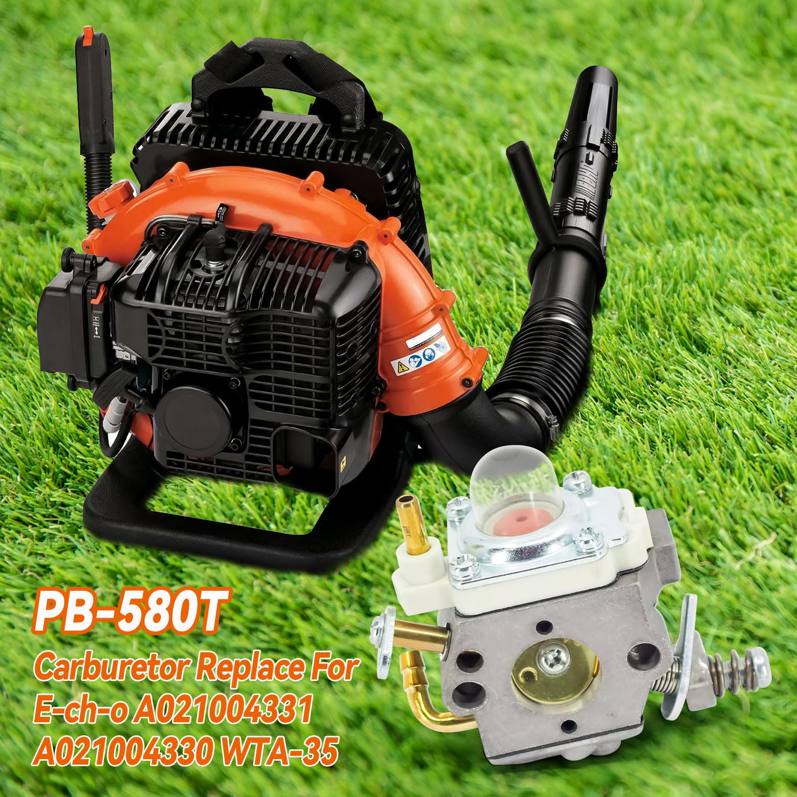 Kit Carburateur Complet PB580T Pour Echo WTA-35 PB-580T PB-580H - Compatible Shindaiwa EB600RT Avec Filtre à Air, Bougie Et Accessoires