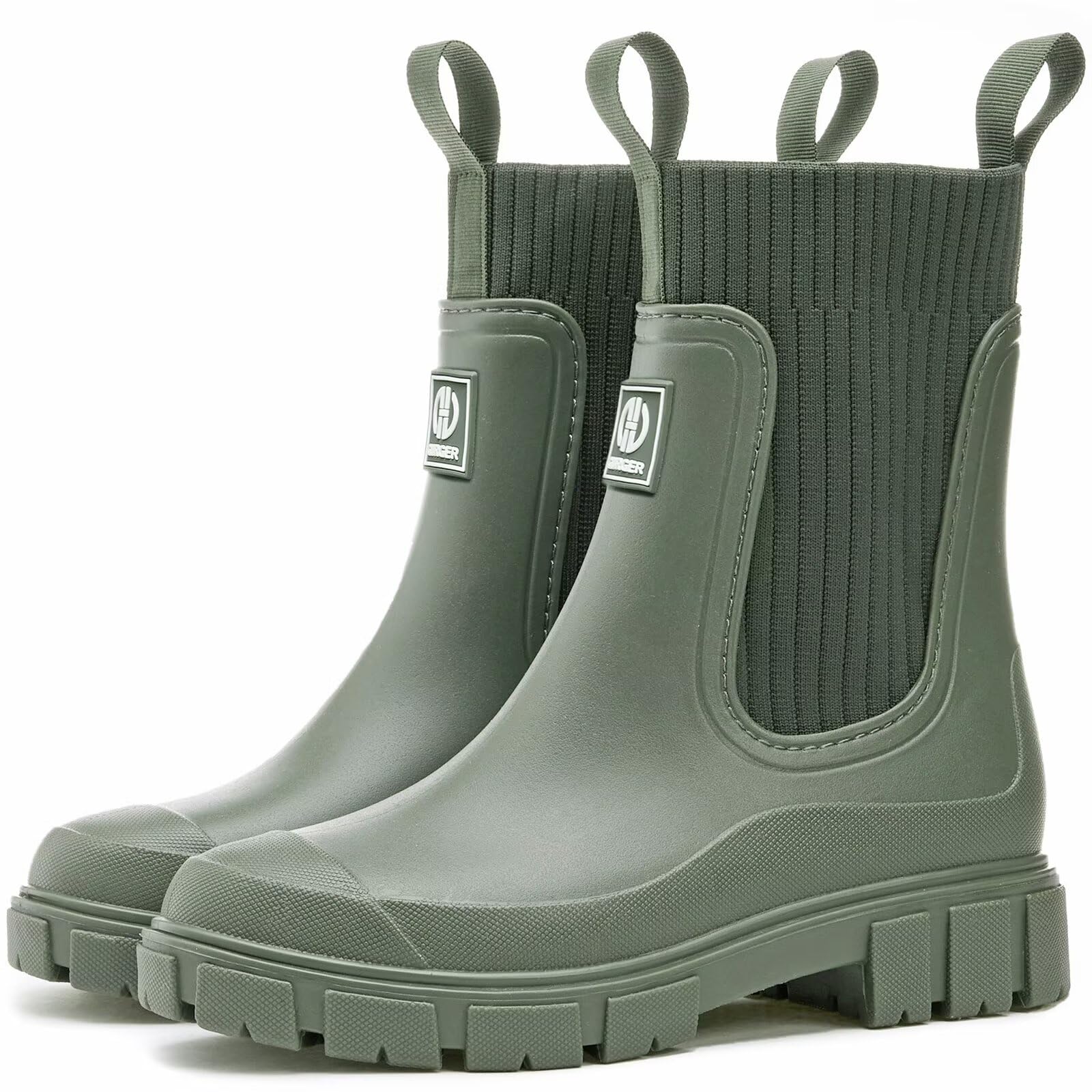 Gummistiefel Damen Wasserdicht Halbhoch Regenstiefel