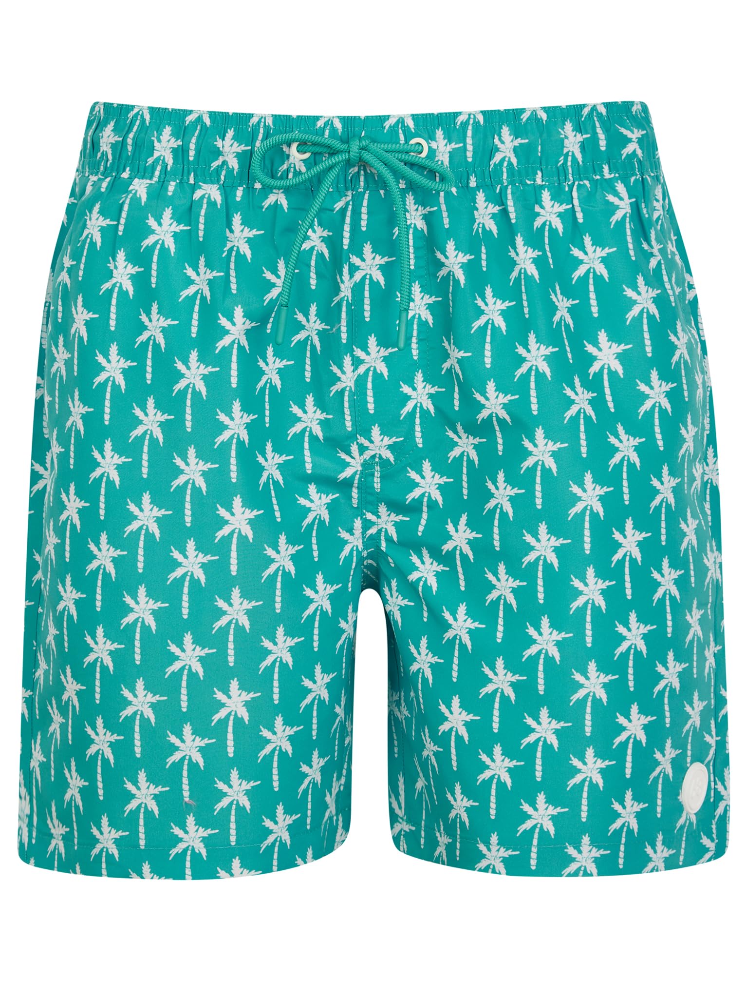 Tokyo Laundry Men's Tropical Print Quick Dry Microfibre Swim Shorts with Pockets and Mesh Lining