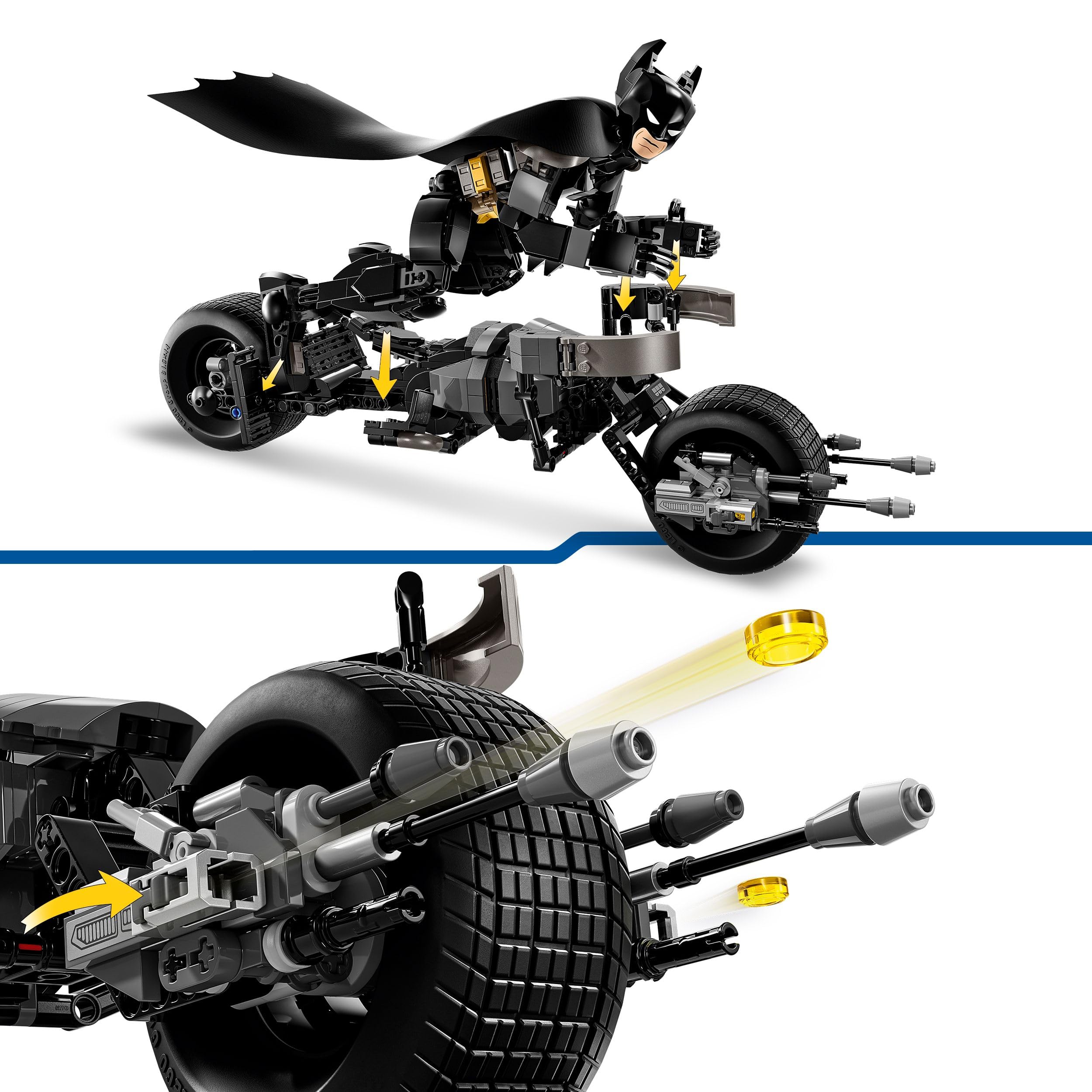 Amazon.com: Lego DC Batman Buildable Batman Figure and Motorcycle