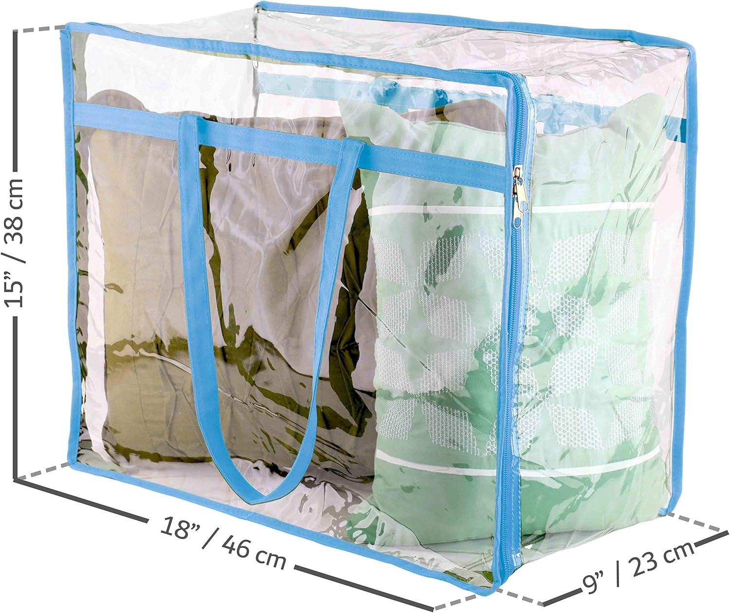 vinyl blanket bolsas with zipper