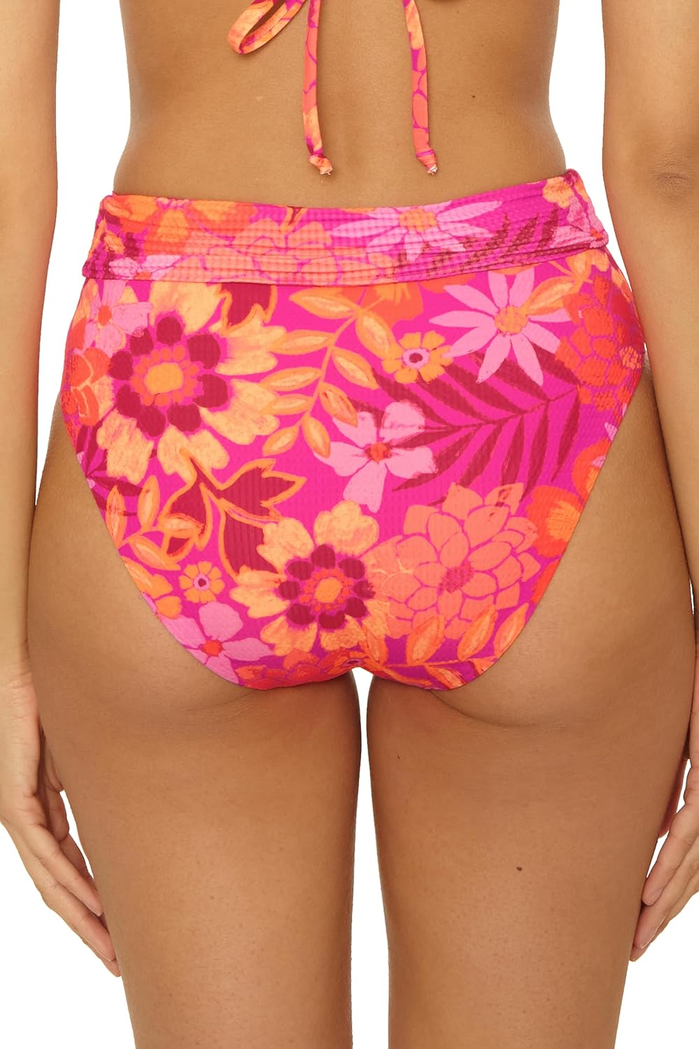 BECCA Women's Copacabana High Waist Bikini Bottom, Cheeky Coverage, Swimwear Separates for Women