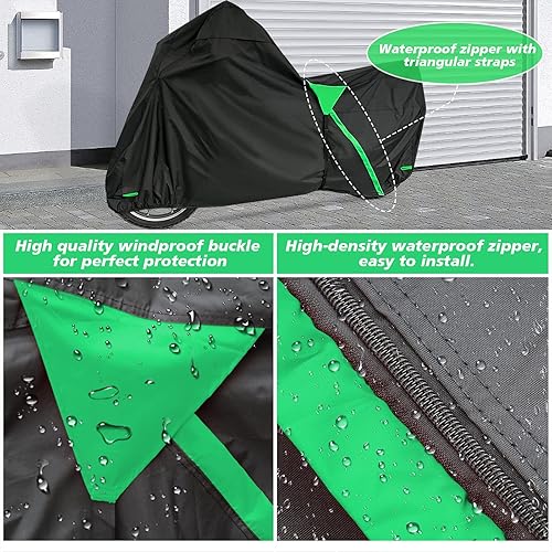 Miniatura 4 de XYZCTEM Funda de motocicleta de alta calidad de 18 capas impermeable para todo clima, resistente a la intemperie, protección solar UV, polvo,