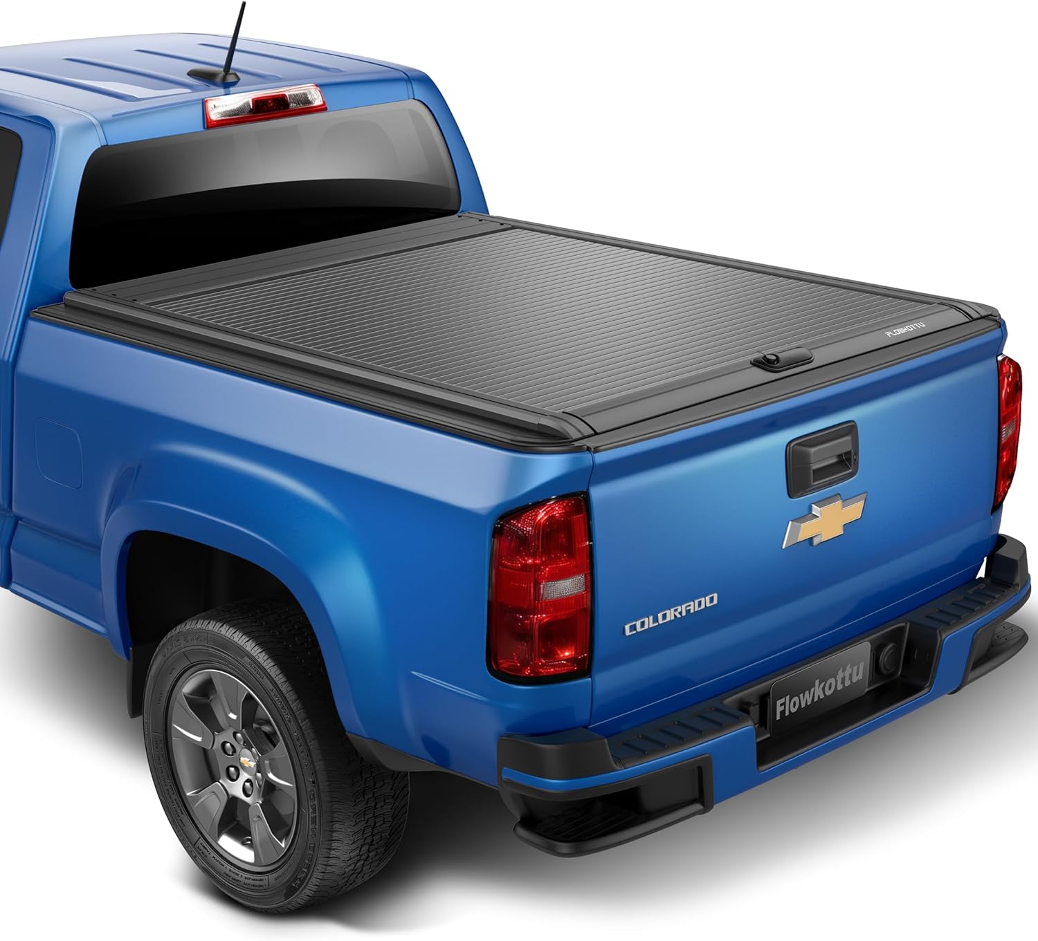 Flowkottu Retractable Hard Tonneau Cover Fits Chevy Colorado & GMC Canyon 2023-2026 5.2 Ft Truck Bed (2023-2025, 5 FT)