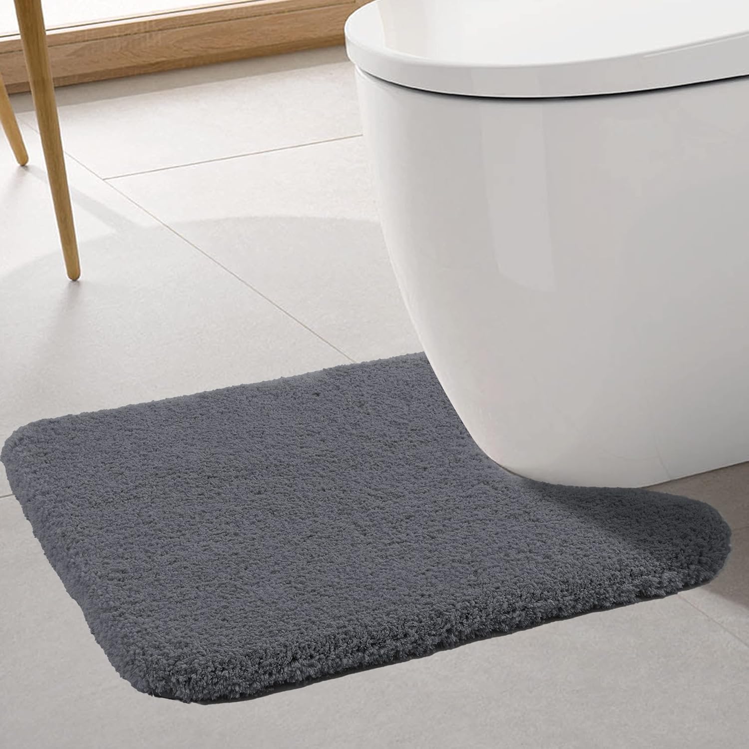 ROLIZOE Ultra Thick Toilet Mat Non Slip Pedestal Mat for Toilet Highly