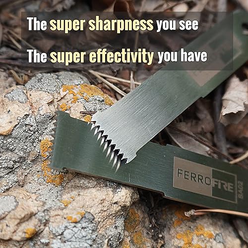 Miniatura 2 de FERROFIRE Striker SA02 Super Sharp - Barra de ferro dentada grande para generar chispas con varilla ferro (paquete de 2)