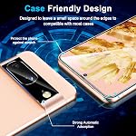 [3+3 Pack] Glass Screen Protector for Google Pixel 8 5g, 9H Tempered glass, Ultrasonic Fingerprint Unlock,HD Clear Case Friendly for Google Pixel 8 Tempered glass Screen Protector