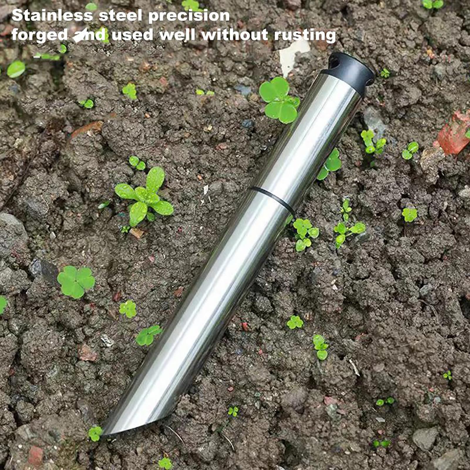 FAXIOAWA Strumento per trapiantare piantine in Metallo Strumento per piantare Semi scavatore Manuale per Rilascio Manuale del Terreno per piantare piantine di Fiori