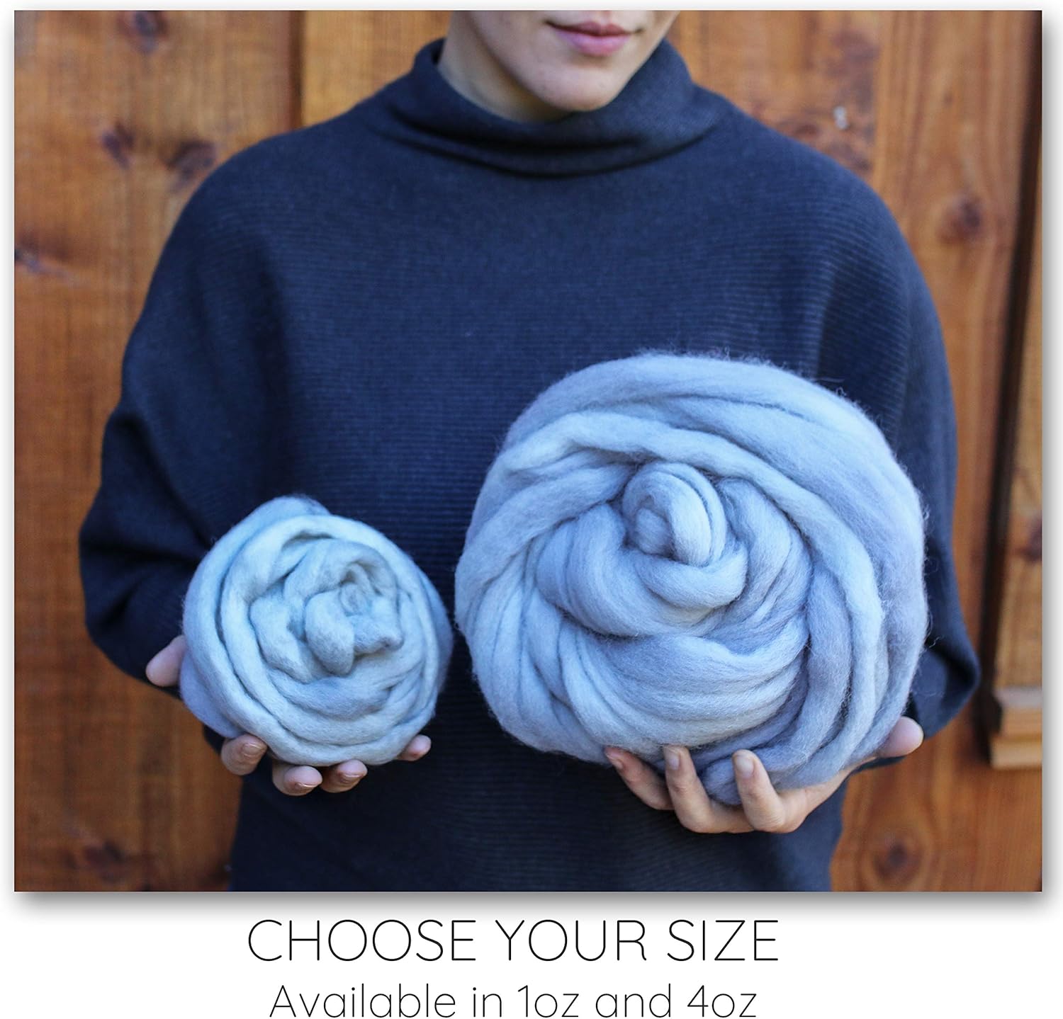 Living Dreams Yarn Wool Roving. Super Soft BFL Combed Top Pre-Drafted for Easy Hand Spinning. Natural Craft Fiber Ideal for Felting, Weaving, Wall Hangings and Embellishments. 4 Ounce. Natural