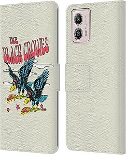 Head Case Designs Officially Licensed The Black Crowes Flying Guitars Graphics Leather Book Wallet Case Cover Compatible with Motorola Moto G53 5G