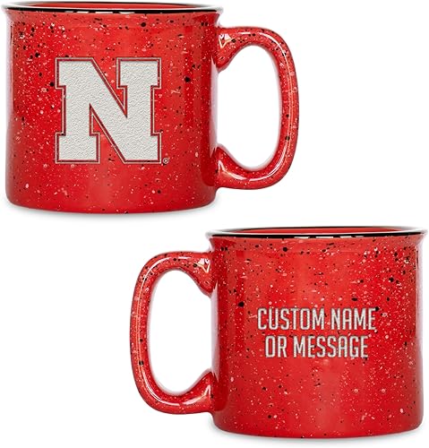Miniatura 207 de Rico Industries NCAA Utah Utes - Taza de café personalizada de 12 onzas con logotipo grabado con láser profundo, taza de cerámica para acampar con