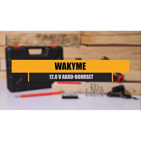 WAKYME Akkuschrauber 12,6 V Bohrmaschine 30 Nm, 18 + 1-Kupplung, 3/8"Keyless Chuck, Variable Geschwindigkeit und Eingebauter LED-Elektroschrauber mit 2 1500-mAh-Batterien Kabellose Bohrschrauber – Bild 8