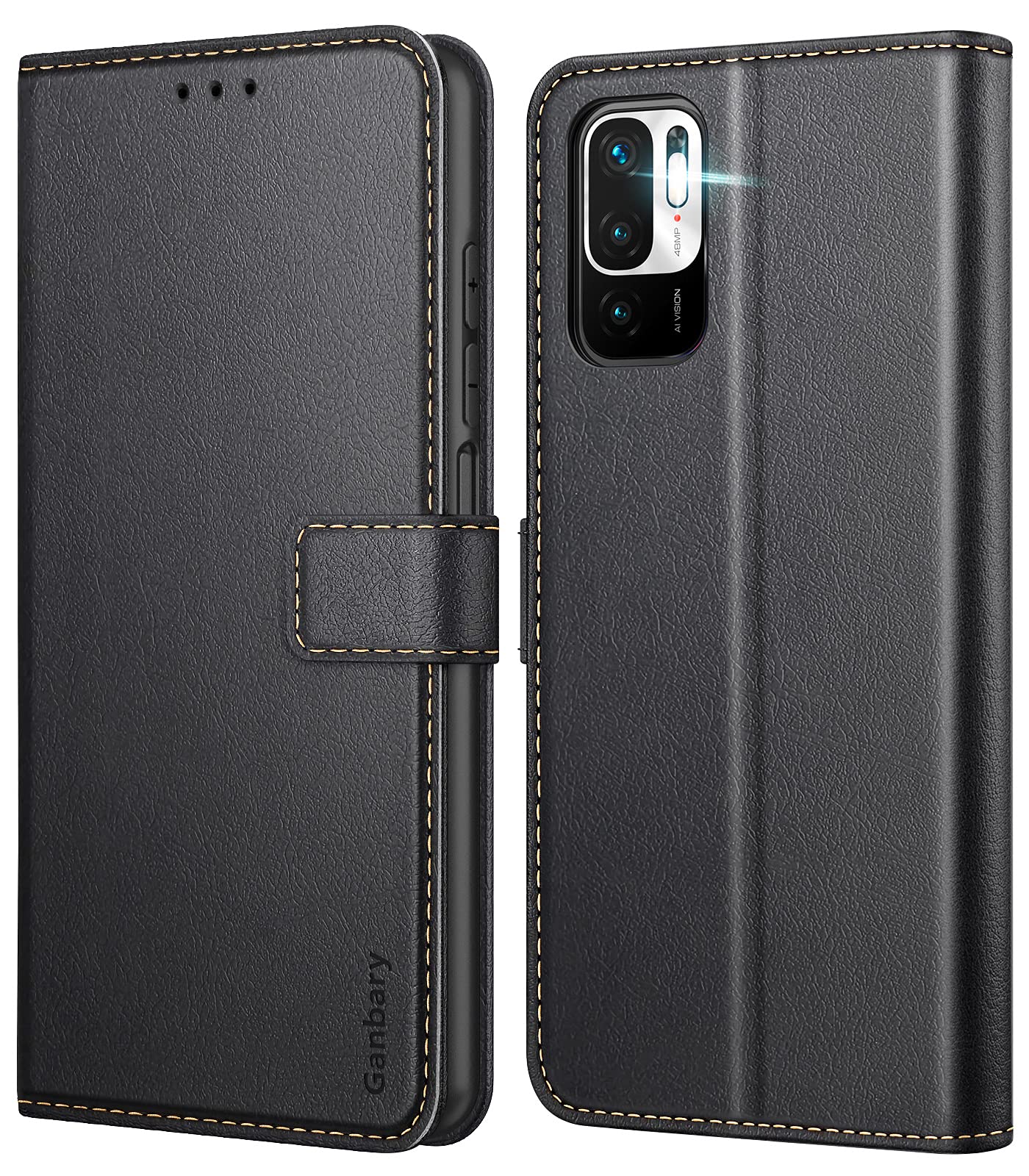 Ganbary Cover Compatibile con Xiaomi Redmi Note 15 5G, Premium Pelle PU