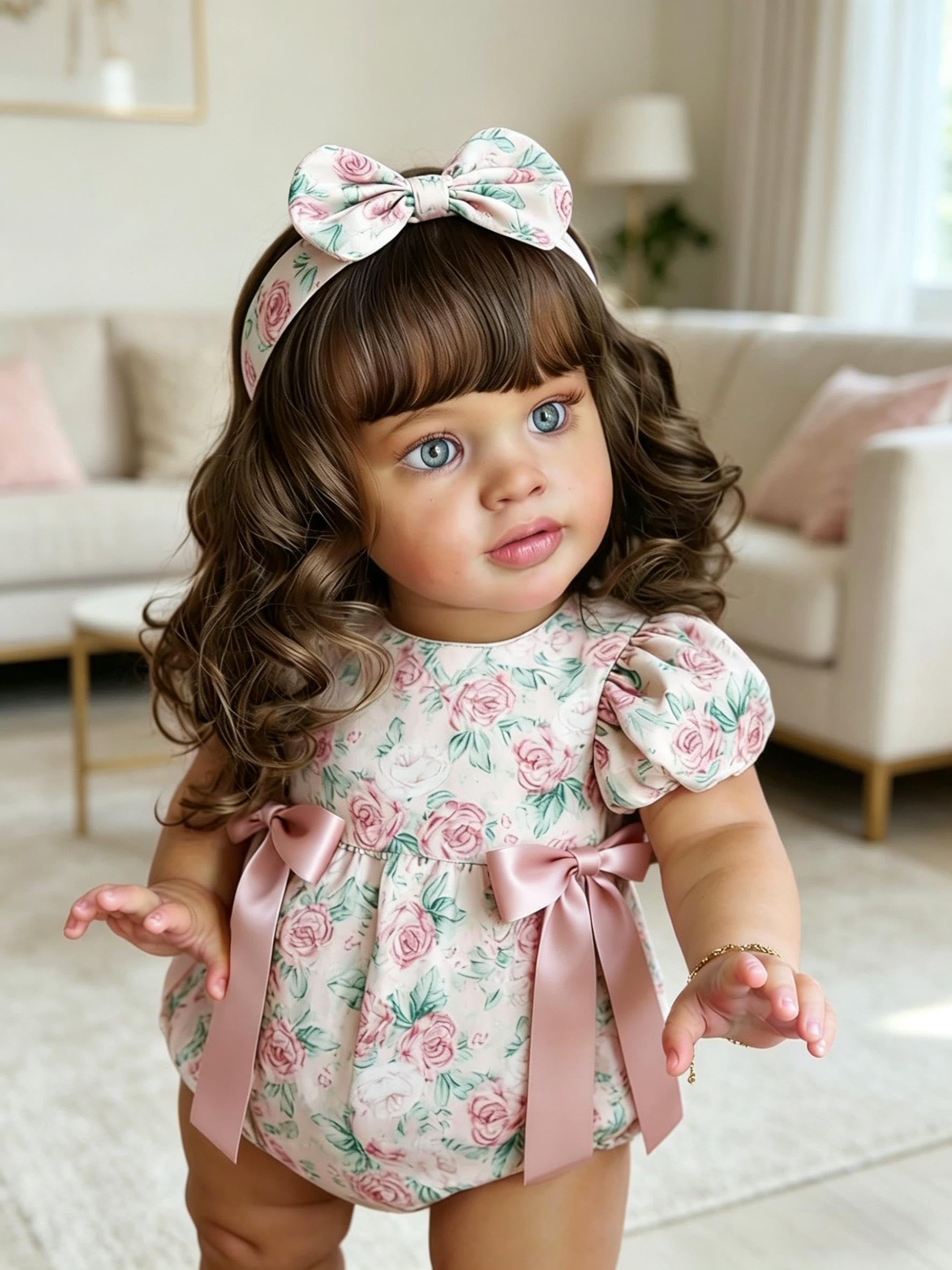 RXDOLL 26 cali 66 cm duży rozmiar Reborn lalki niemowlęce miękka winylowa tkanina ciało realistyczne odrodzone maluch dziewczyna otwarte oczy prawdziwe życie lalka bobas stojąca dziewczyna