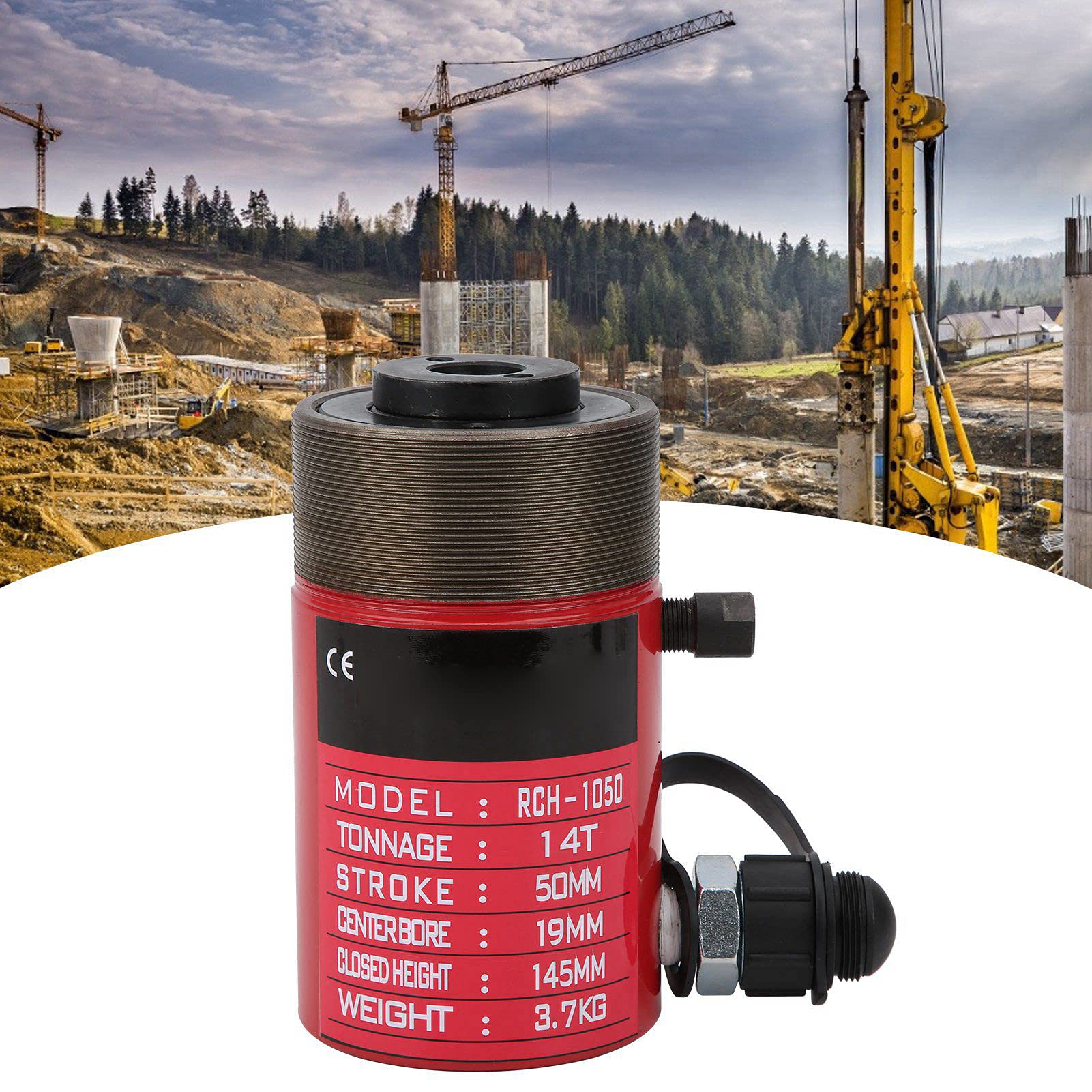 Cilindro Hidráulico 14T Émbolo De Orificio Hueco Separado Herramienta Eléctrica Productos Industriales Rch-1050