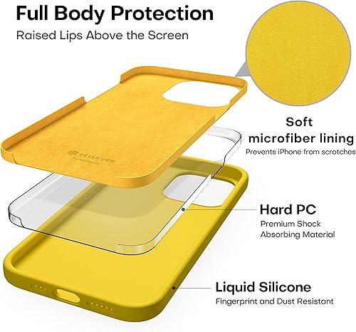 Miniatura 6 de CellEver Funda de silicona ultra duradera para iPhone 13 Pro Max Slim Fit 2 protectores de pantalla de vidrio templado 9H incluidos Funda a prueba