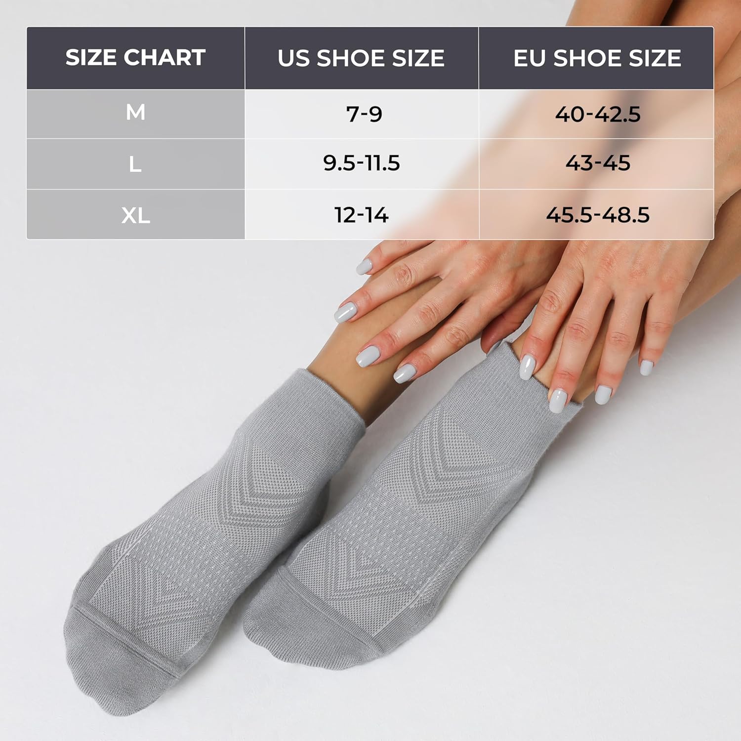 CS CELERSPORT 6 Pack Men's Ankle Socks with Cushion, Sport Athletic Running Socks - Image 3