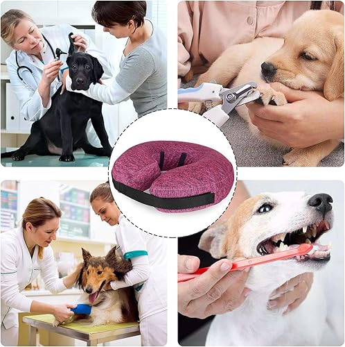 Miniatura 13 de MIDOG Inflatable Dog Cone Alternative for After Surgery - Soft Protective Donut Collar Prevents Licking, Comfortable Recovery E-Collar Alternative