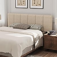 Vista 16 de HAOBO Home Cabeceros tapizados plegables Queen/Full de lino con ajustes de altura