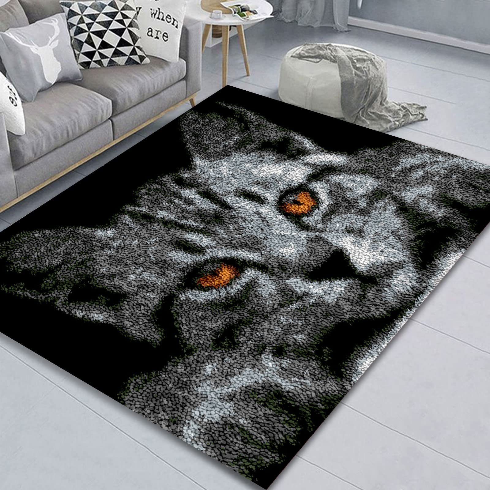 ZIVER Latch Hook Kits For Adults,DIY Latch Hook Rug Making Kits For Adults Kids Beginners.