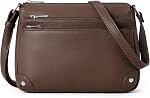 WESTBRONCO Crossbody Bags for Women, Medium Size Shoulder Handbags, Satchel Purse with Multi Zipper Pocket, Black, Sturdy,stylish