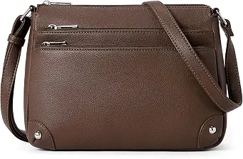 WESTBRONCO Crossbody Bags for Women, Medium Purses with Multi Zipper Pockets