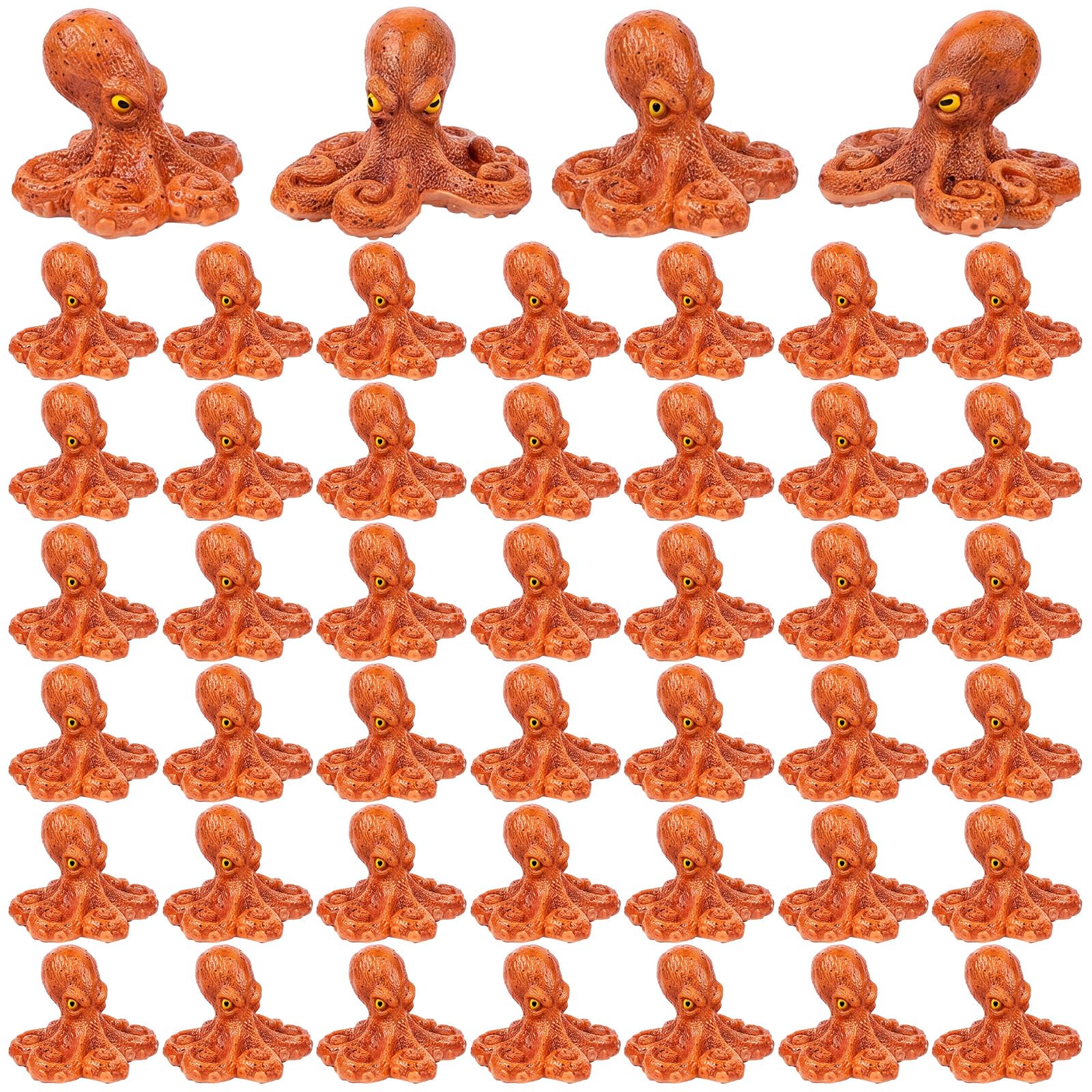 AceOrbit 50 Pcs Mini Resin Octopus Figurines, Small Sea Creatures