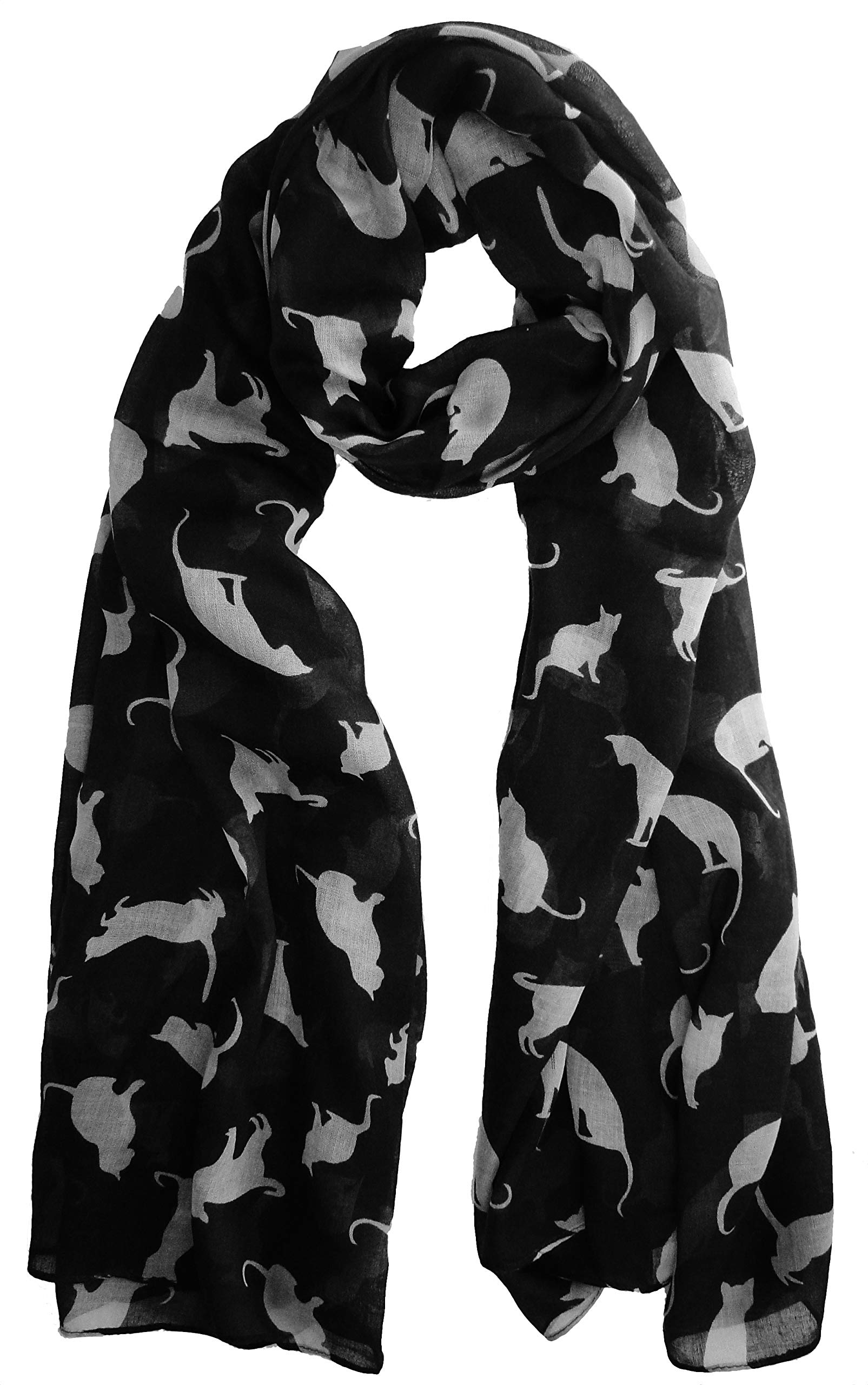 The Olive House Women's Black The Olive House® Cat Scarf