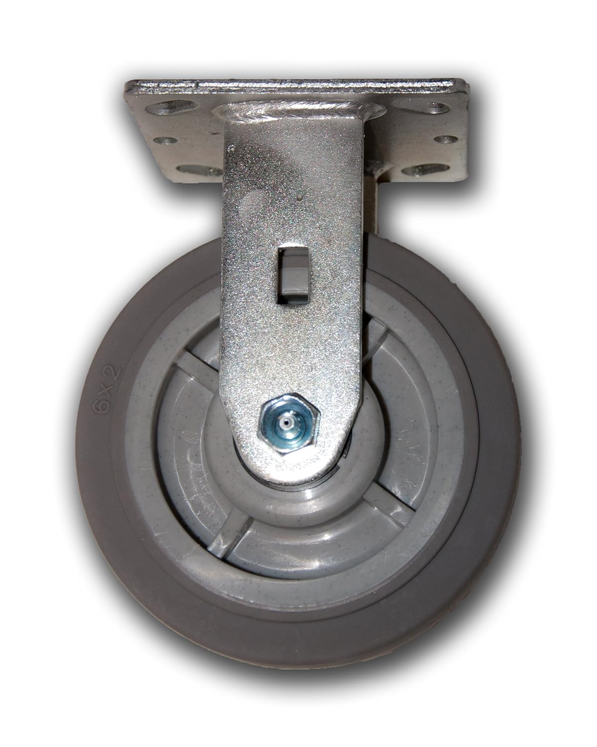 6" x 2" Caster with Duratek TPR Wheel 675# (Swivel w/Side Brake)