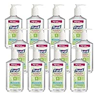 Vista 1 de Purell Advanced 3691-12 - Gel refrescante certificado verde, sin fragancia, botella de bomba de 12 onzas líquidas (paquete de 12)