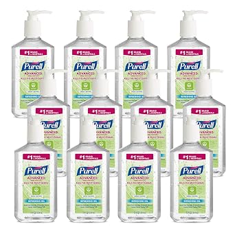 Purell Hand Sanitizer Green Certified Refreshing Gel 12ct x12fl oz, 3691-12