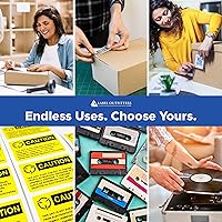 Vista 6 de 280 Label Outfitters - Etiquetas adhesivas permanentes mate blancas de 4 x 1.5 pulgadas, 20 hojas