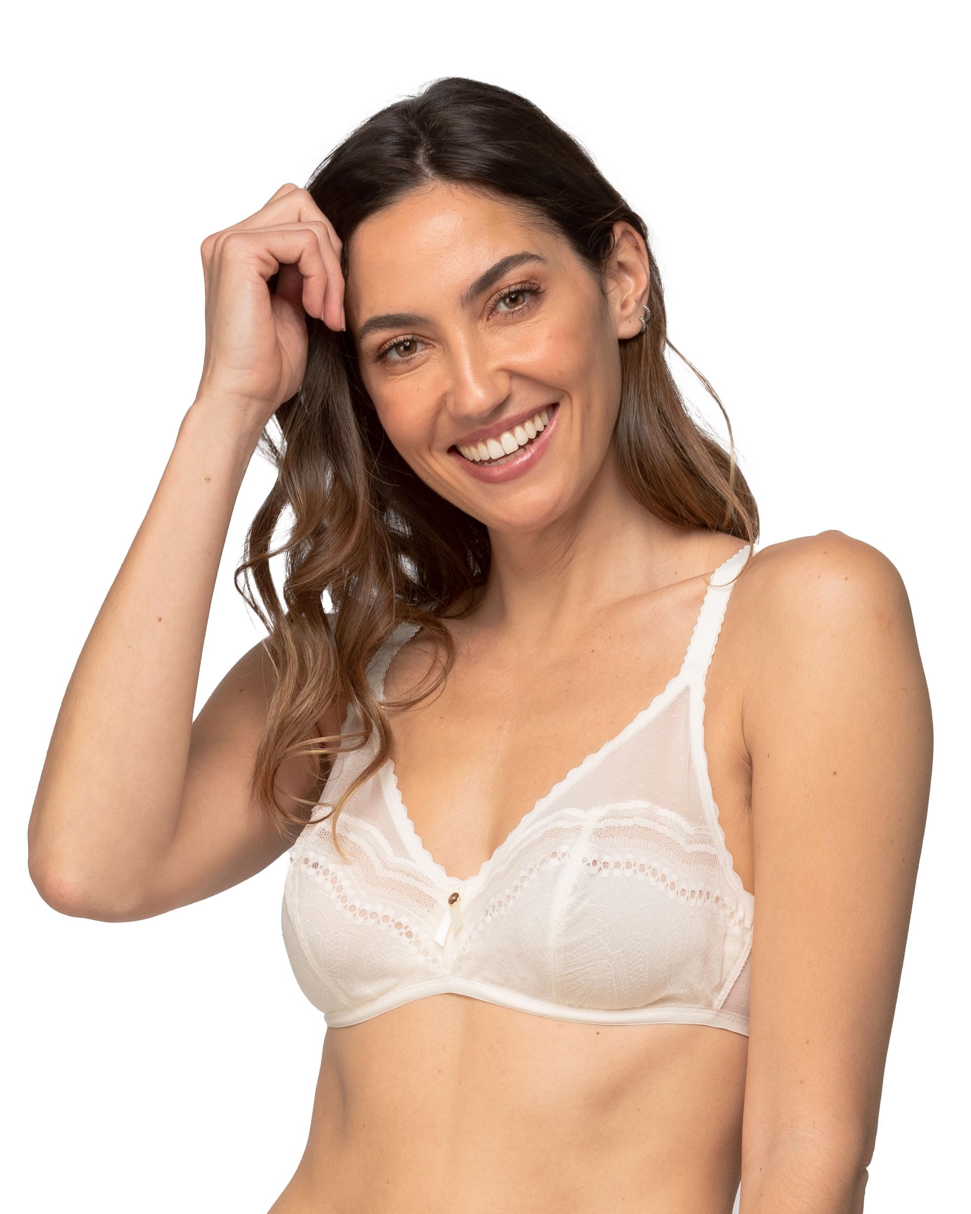 Playtex Women's Secret Comfort Underwire Full Cup Non-padded wired Bra, Off-White (Nacre 03Z), 38C (Manufacturer Size: 100C)