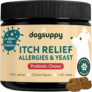 Itch Relief for Dogs - Allergies, Yeast, Paw Licking, Ears & Skin Support