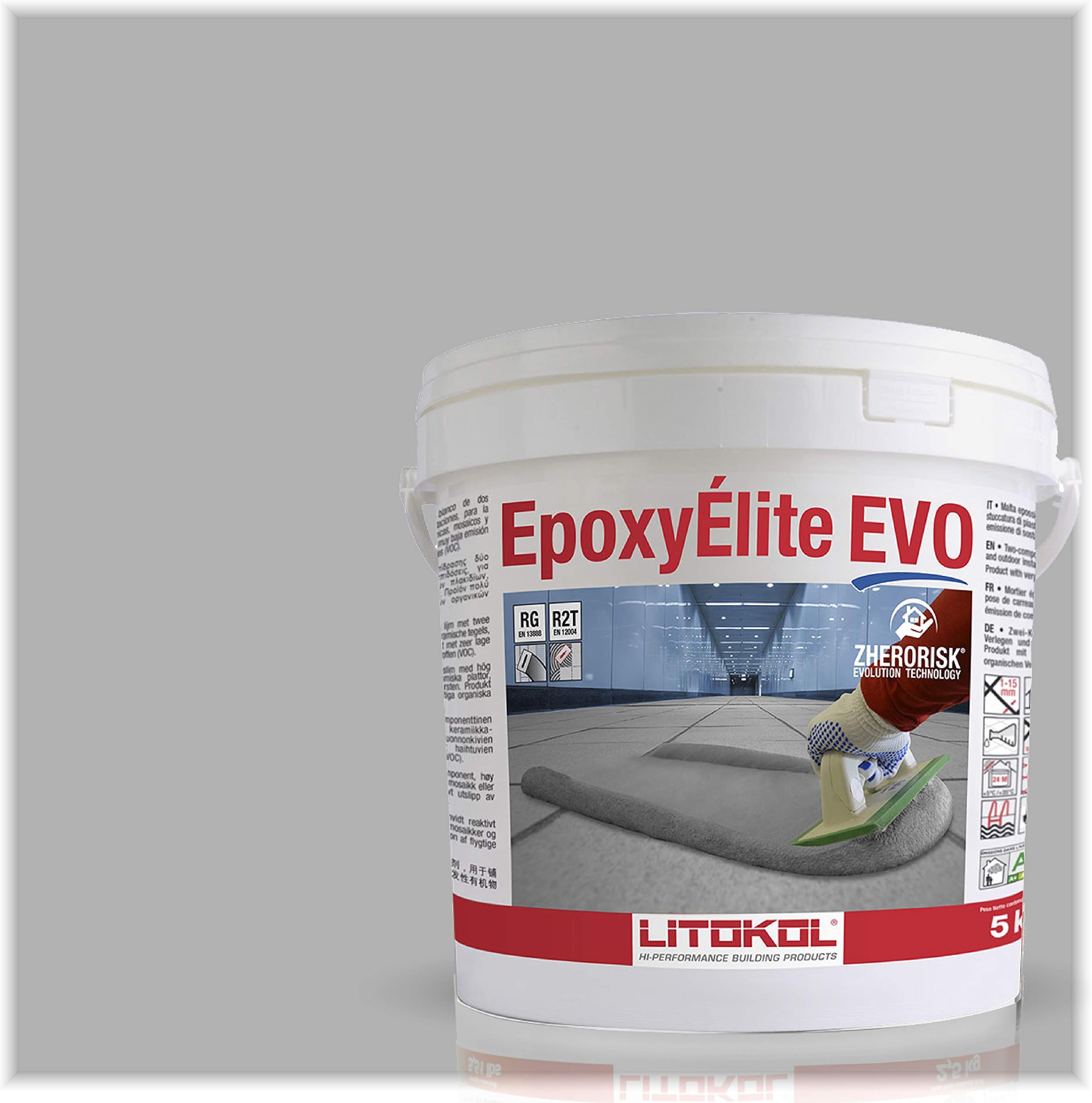 - The Tile Doctor EpoxyElite EVO - Litokol Epoxy Grout for Tile,Pools, Spas, Kitchens, Bathrooms - loor or Wall Tile, Interior or Exterior Use - Silver 1-5 kg - 11lb Tile Grout