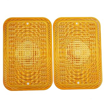 YIHETOP 2PCS Amber Lens LVU18745 Compatible for John Deere Tractor 1023E 1025R 1026R 2027R 2032R 3120 3203 3320 4105 4520 4600 5415 5425