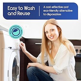 Inspire Waterproof Washable Mattress Pad, Quilted and Dark Colored to Hide Stains, Oversized 34x 72 - Adults and Kids Reusable Underpad for Incontinence