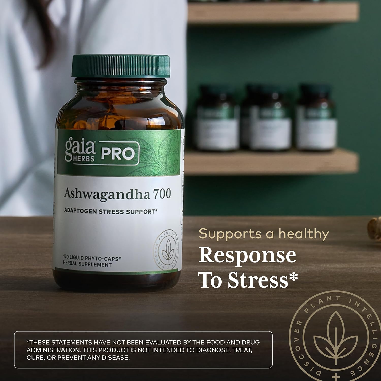 GAIA HERBS PRO Ashwagandha 700 - Healthy Immune Support Supplement* - Single-Herb Formula with Organic Ashwagandha - Vegan, Gluten-Free, Soy-Free - 120 Liquid Phyto-Caps (60 Servings) - Image 5