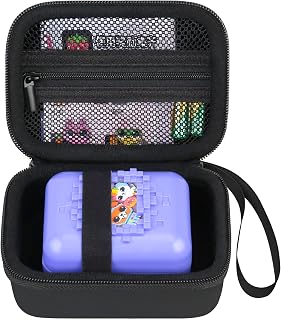 Carrying Case for Bitzee Digital Pet Interactive Virtual Toy, Electronic Pets Kids Toys Travel Storage Cover Bag Organizer Holder, Mesh Pocket fits Batteries. Black