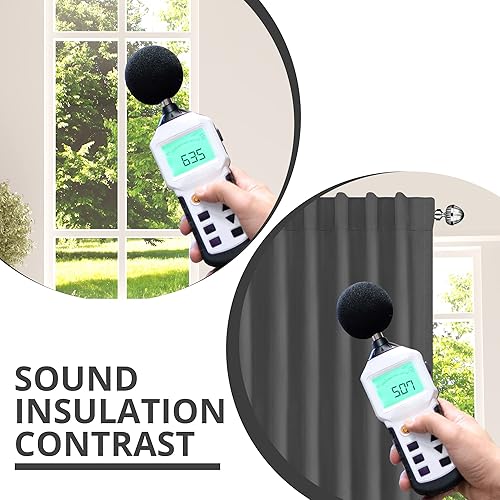 Miniatura 4 de Utopia Bedding Cortinas blackout para oscurecer la habitación y aislar térmicamente 2 paneles 7 pasadores traseros por panel 2 abrazaderas incluidas