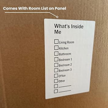 20 Double Wall Cardboard Moving House Boxes Kit with Hand Holes | 20x10x10